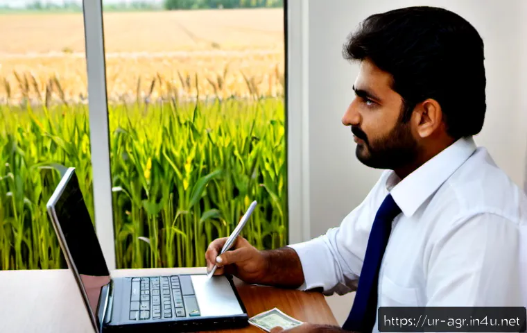 Home 30 농업기술 연봉협상 성공 비법 - Photorealistic agricultural technology salary negotiation in Pakistan, confident Urdu-speaking agron...